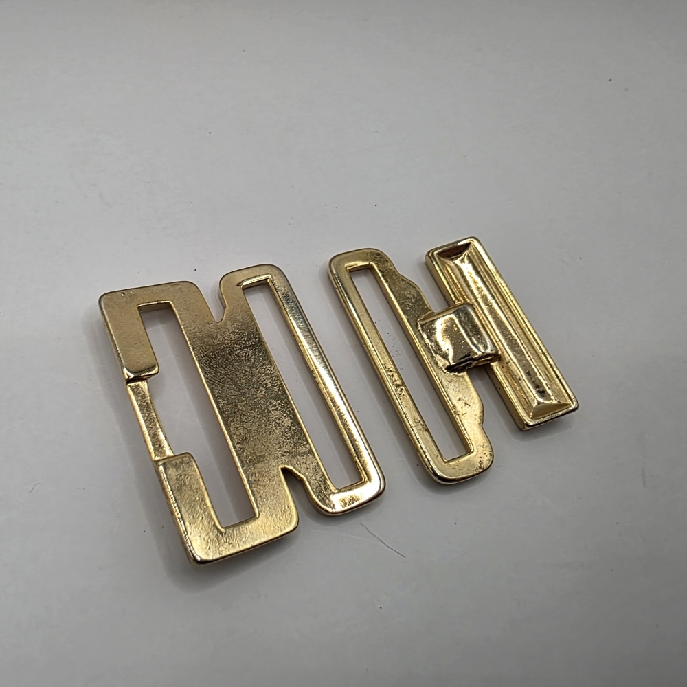 Gold Rectangular Buckle Set - Picture 7 of 7